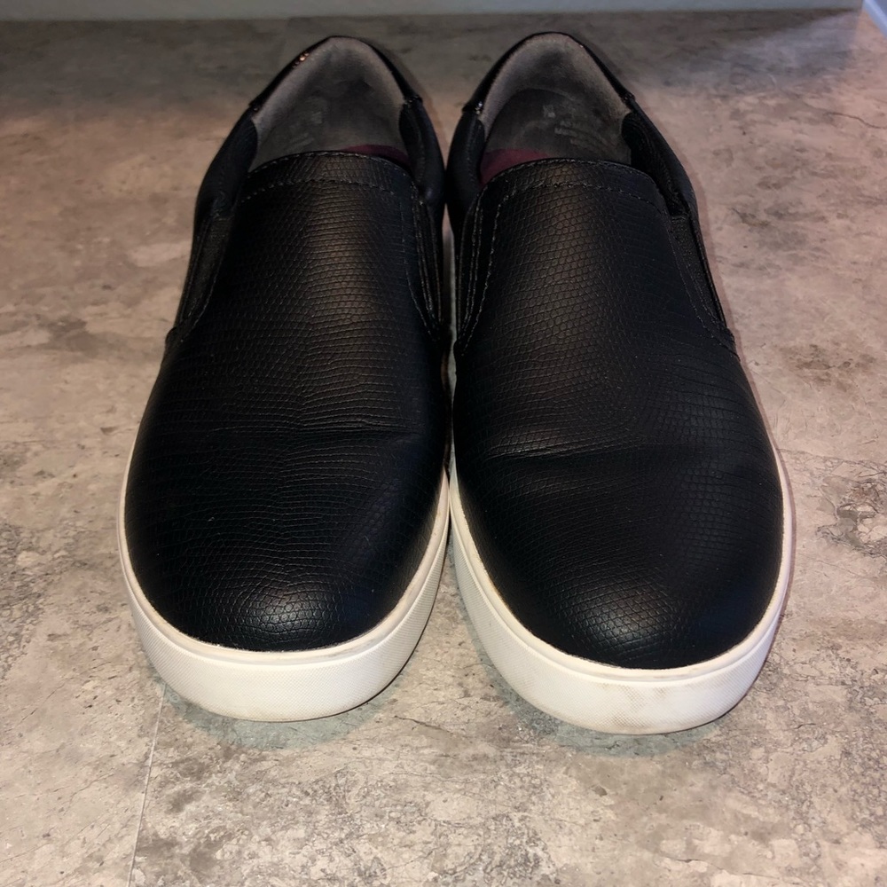 Black slip on sneakers